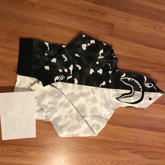Bape Camo full zip shark hoodie - Picture 6 of 6